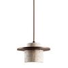 Yellow Travertine Wabi-Sabi Style Pendant Light for Bedroom, Restaurant, or Bar