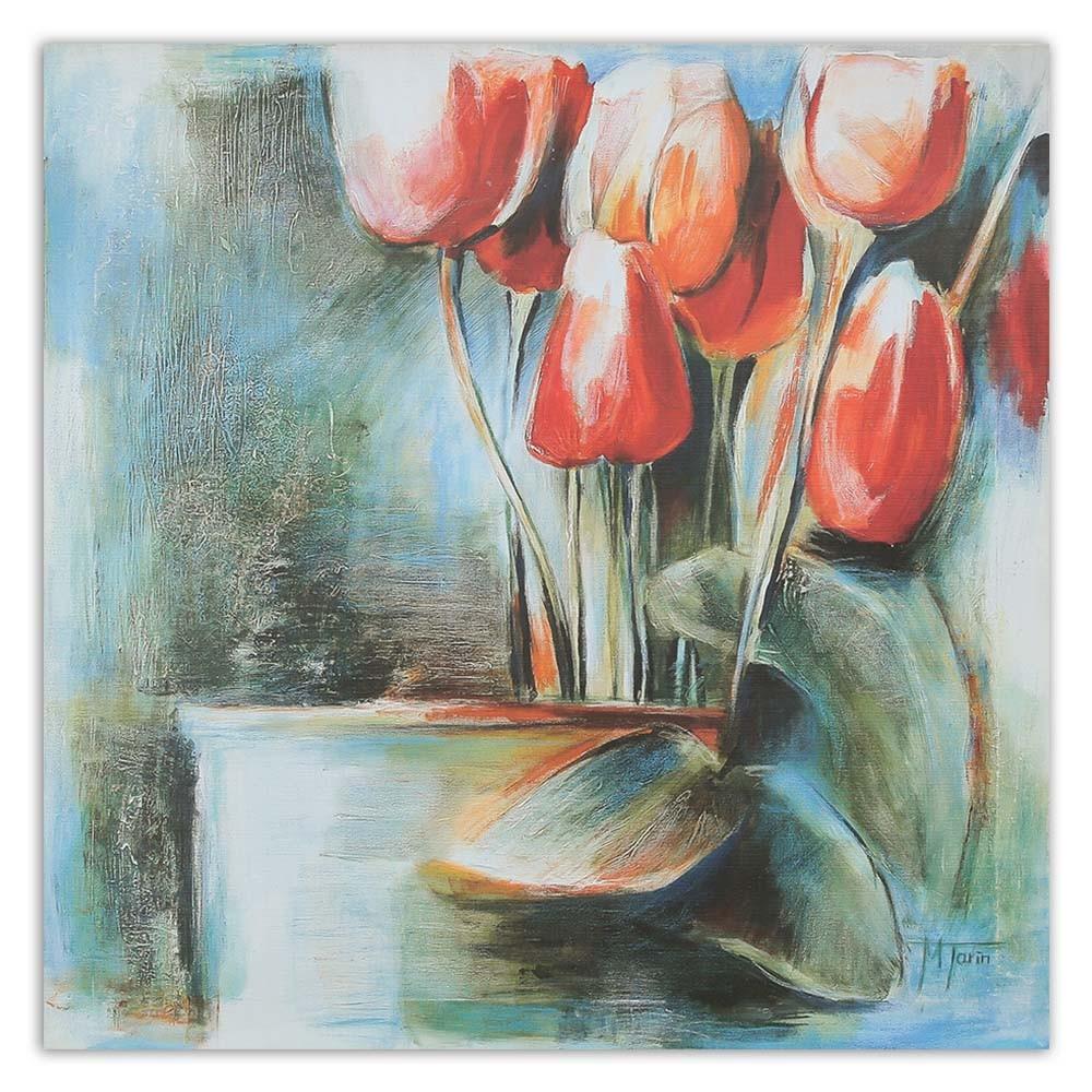 Canvas print Red Tulips Vase