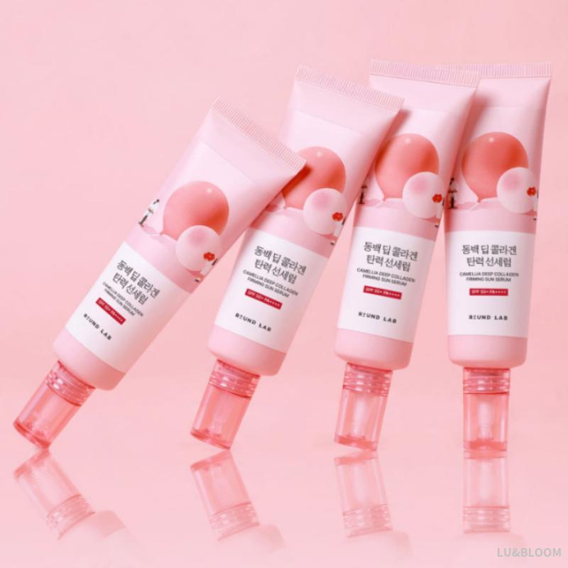 ROUND LAB Camellia Deep Collagen Firming Sun Serum SPF50+ PA++++ 50ml (+Free Gift)