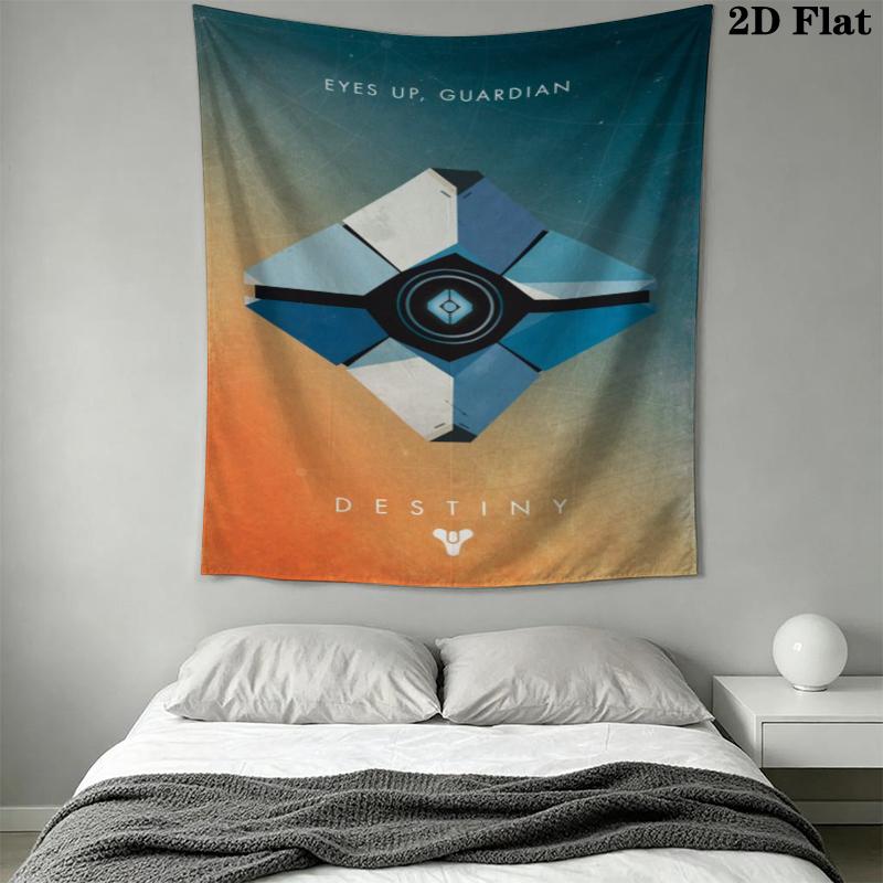 Tapiz de pared de Destiny 2 Colgante de pared estético Manta de tela impresa Tapices decorativos para dormitorio Sala de estar Decoración del hogar