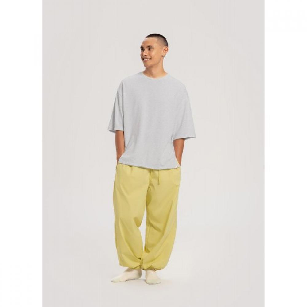 Budhi Mudra Diagonale Jogginghose  Gedämpftes Limettengrün  B61003apl44 G48