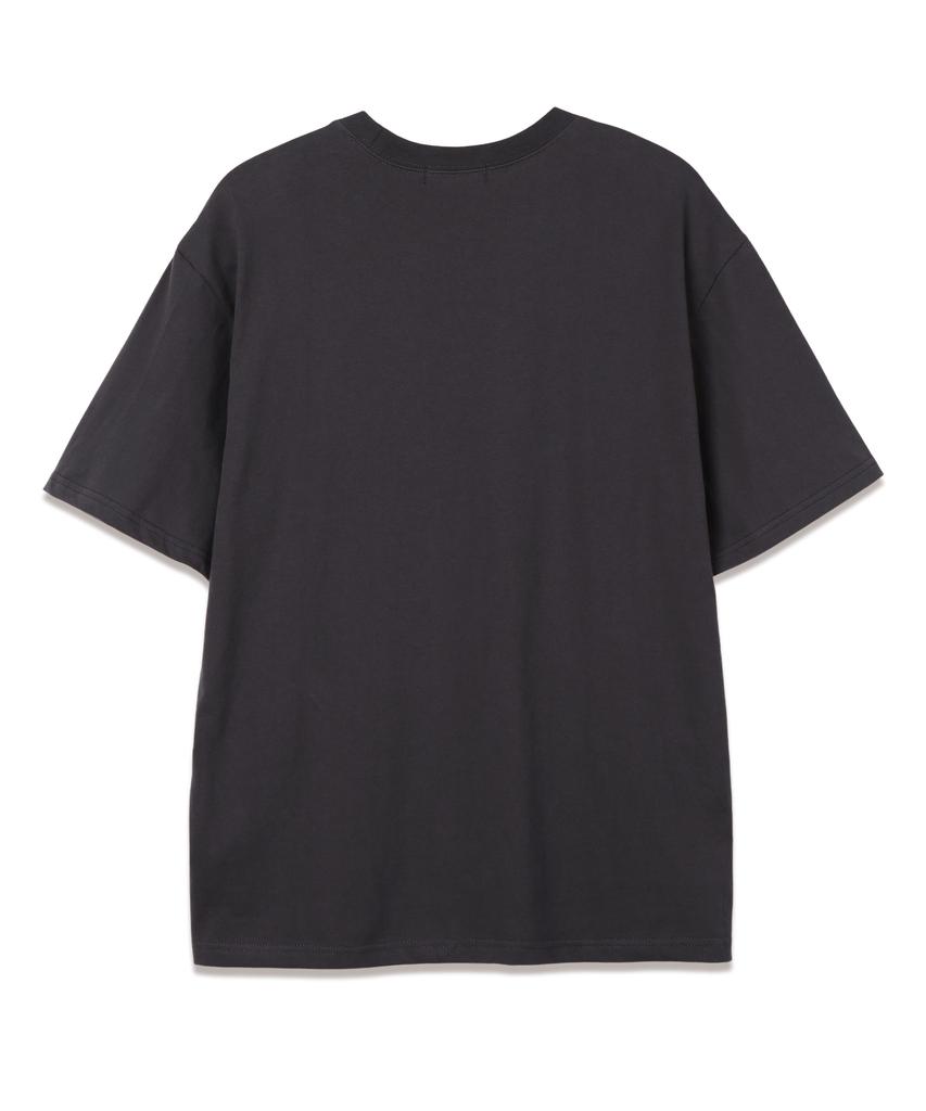 Ujeu Dog Be Dug Oversized Short Sleeve T-Shirt (Ds006) Charcoal