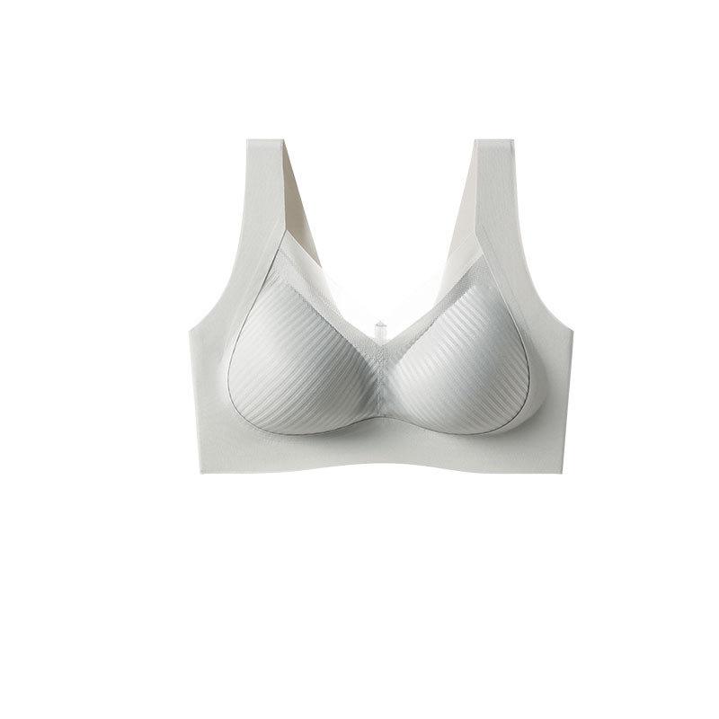 Original New Comfortable Seamless Vest Type Pull-up Gathering Sub-breasts Anti-sagging Without Steel Ring Underwear Bra Cover