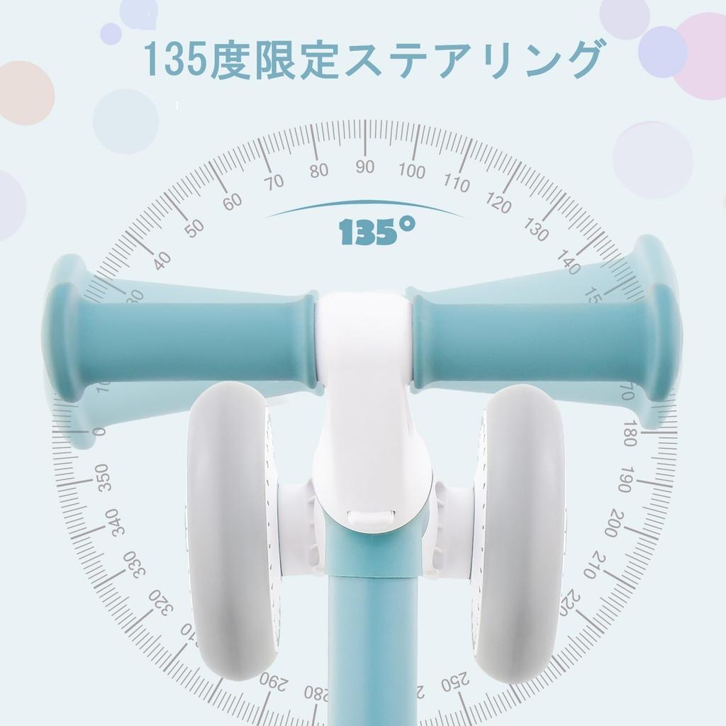 GYMAX Tricycle for Kids, Challenge Bike, Indoor Toy, Height Adjustable, Foldable, Mini Bike, Pedal-less, Ride-on, Walking Practice, Compact, Lightweig