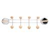Suction Cup Coat Hook Dual Rows Hooks Wall Mount Hook Rack for Entryway Bathroom Kitchen