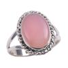 Natural Pink Opal Gemstone 925 Solid Sterling Silver Jewelry Ring Size 7 Q2Y16
