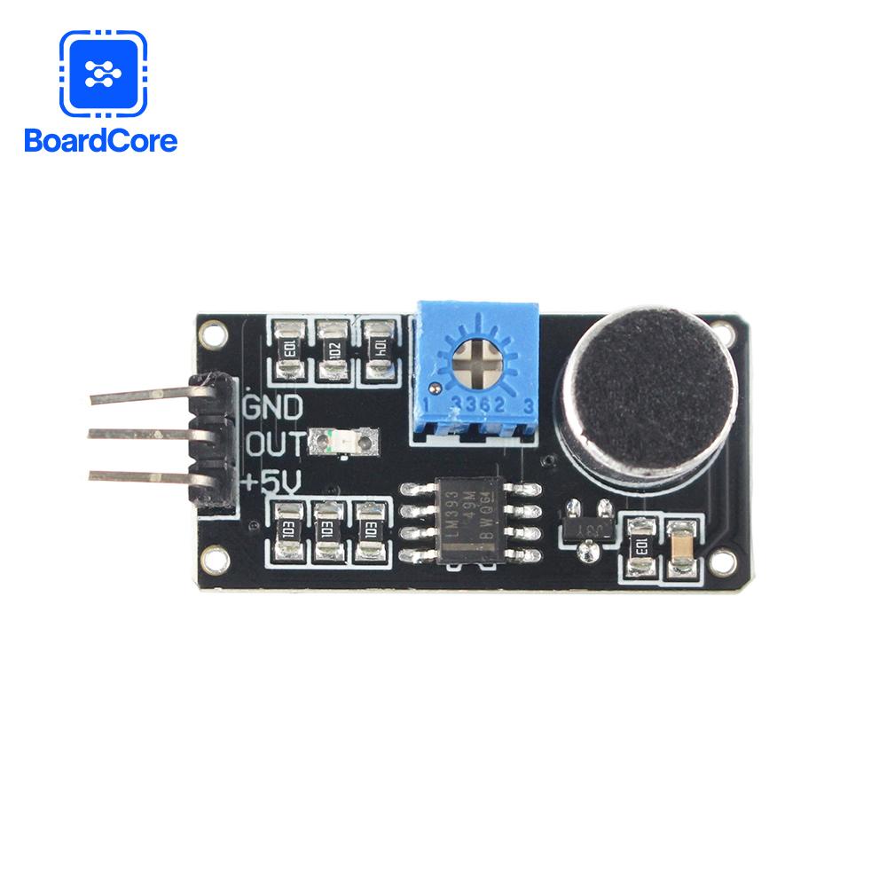 Sound Sensor Module Voice Sound Detection Sensor LM393 Chip Electret Microphone DIY Kit