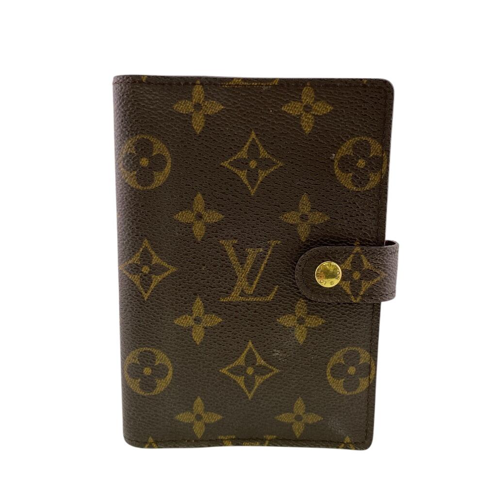 LOUIS VUITTON R20005 Monogram Monogram Agenda PM Notebook cover Brown Monogram Used