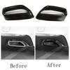 For BMW 5 Series G30 G38 2018-2021 Stainless Steel Car Rear Exhaust Muffler Pipe Cover Trim Tail Throat Frame Black