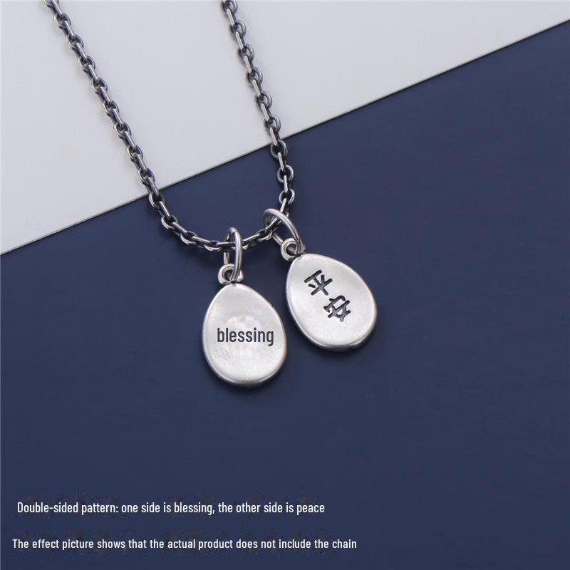 Retro Peace & Happiness Beaded Jewelry Kit: DIY Pendant Bracelet/Necklace