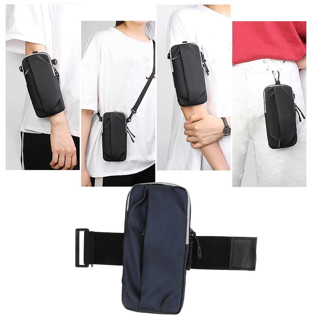 Outdoor Sport Fitness Running Arm Bag Running Mobile Phone Arm Bag Waterproof PU Fitness Armband