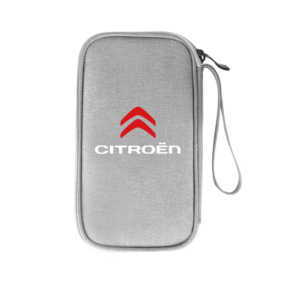 Car Portable Storage Bag Carry Lighter Data Cable Bank Truck Key For Citroen C4 C3 C5 C1 C2 Berlingo Celysee Cactus Picasso Saxo