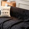 Schwarzer Sofabezug modern Chenille verdickt Sofahandtuch Sofabezug Sofakissenstoff