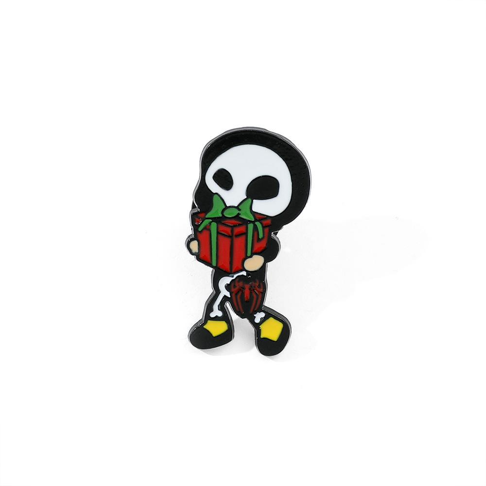 Funny Halloween Brooch Skull Cute Ghost Pumpkin Metal Badge Alloy Bag Pin