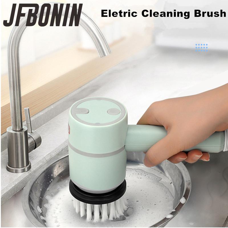 2025 Multifunktionale Kabellose Elektrische Reinigungsbürste Haushalts-Toilettenreinigungswerkzeug Handheld Küchenreinigungsbürste