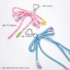 Heart Loop Ribbon Knot Strap Keyring Key Holder