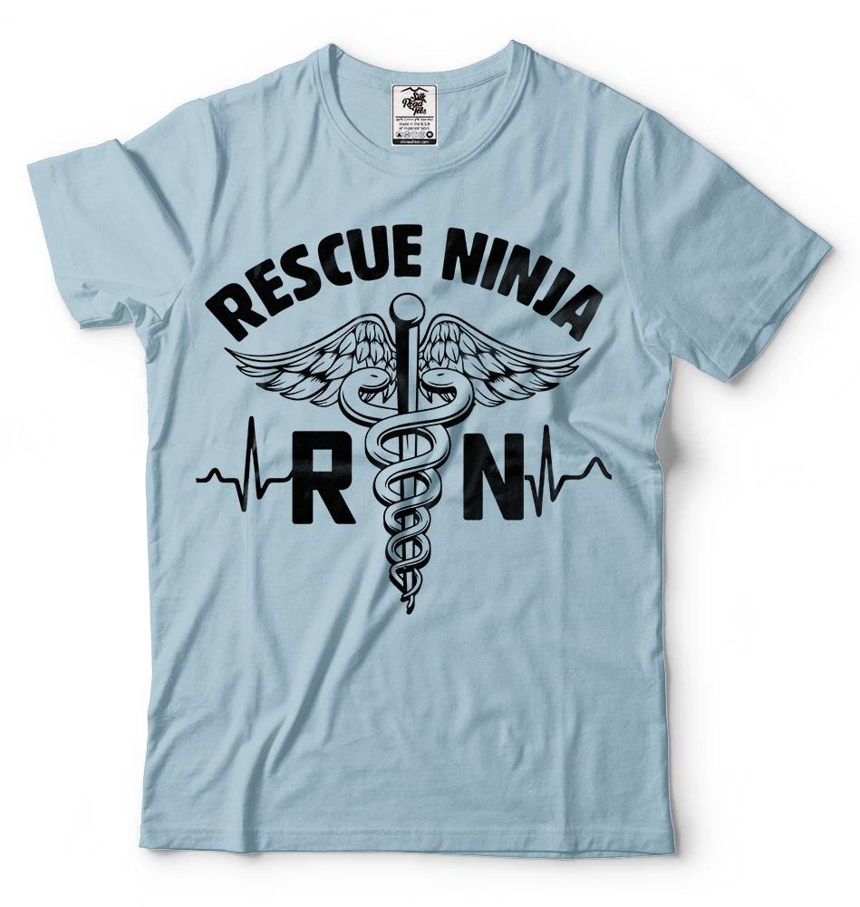 

Gift For Nurse Rescue Ninja T-T-shirt Funny Medical T-T-shirts Graduation T-T-shirt S