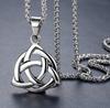 Klassische Dreifaltigkeitsknoten Keltischer Knoten Anhänger Halskette Modisches Glücksbringer Irischer Hexenknoten Amulett Schmuck Unisex