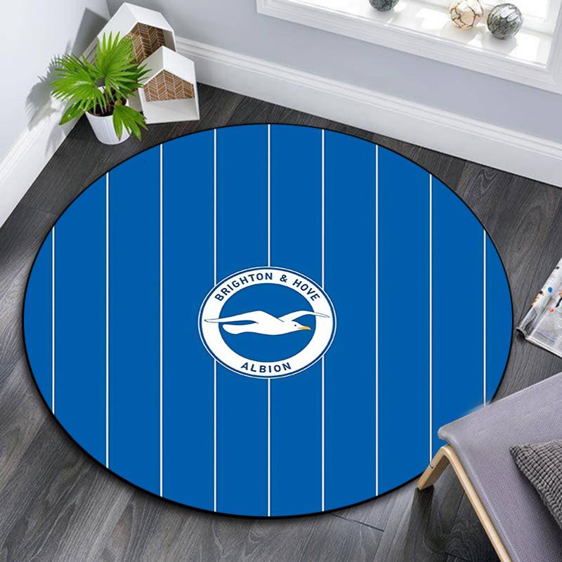 Brighton2 Round Area Rug,Carpet Rug for Living Room Bedroom Sofa Playroom Decor,Non-slip Floor Mat