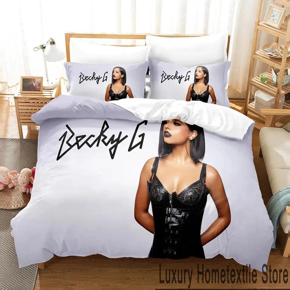 

Warm Cozy Twin Queen King 3D Print Singer Becky G Boys Girls Size Bed Adult Home Textileextile Quilt Comforter (quilt)-EU Single(135*200cm)3pcs