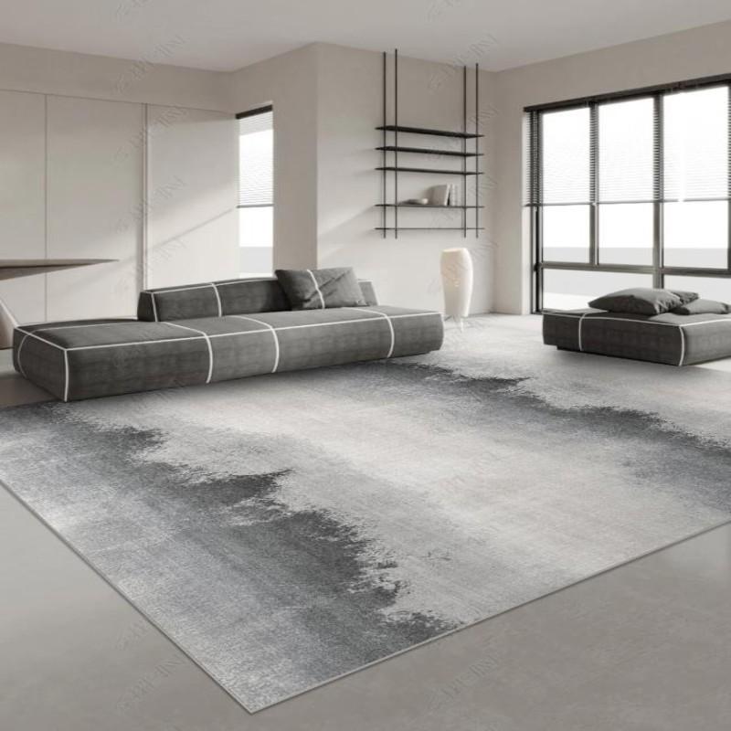 Japanese Style Carpets for Living Room Light Luxury Bedroom Decor Large Area Carpet Home Gray Anti-slip Mat Washable Lounge Rug