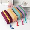 Contrasting Grid Color Cloth Stationery Bag Stationery Organizer Pencil Pouch  Girls/Boys