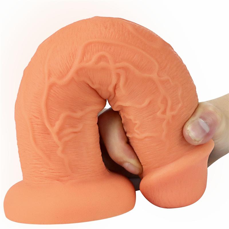 6cm Dildo Female Masturbation Stick Liquid Silicone Lifelike Penis Soft and Sensual Big Penis Adult Products