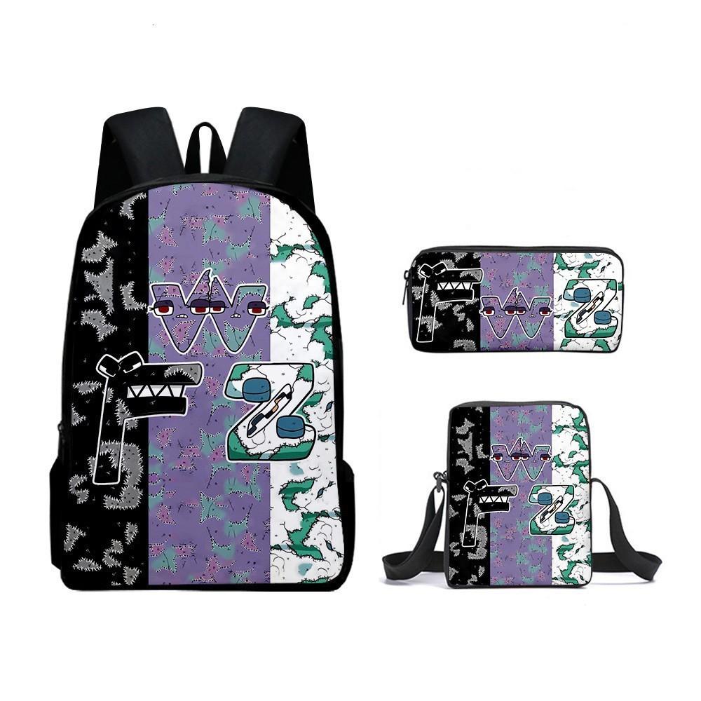 Alphabet Lore Kids School Bag With Durable Oxford Material And Lightweight Comfort For School Use