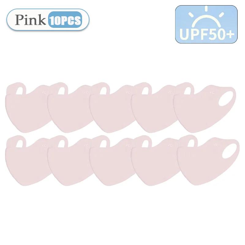1-10PCS Ice Silk UV Face Mask Women Cooling Sun Balaclava Breathable Dustproof 3D Face Cover for Outdoor Running Cycling Summer