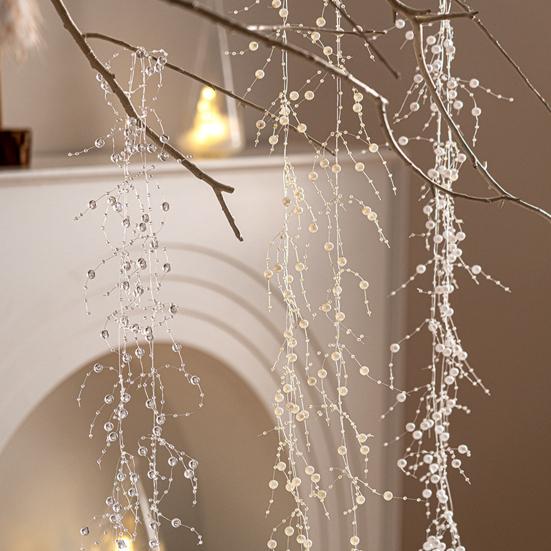 Christmas Tree Pendant DIY Hanging Ornament Festive Atmosphere Bead Strings for Xmas Tree Decoration Party Decor