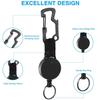 Stationery Holder Name Card Resilience High Retractable Wire Pull Tag Steel Ring Supplies Badge Key Keychain Reel Cord