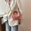 Trendy Retro Women's Crescent Shoulder Bag For Spring 2024 Fashionable Pu Leather