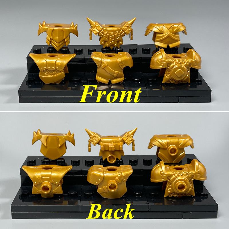 MOC Bausteine Mittelalter Ritter Rom Waffe Goldenes Schwert Schild Speer Hellebarde Helm Actionfigur Pädagogischer Baustein Geschenke