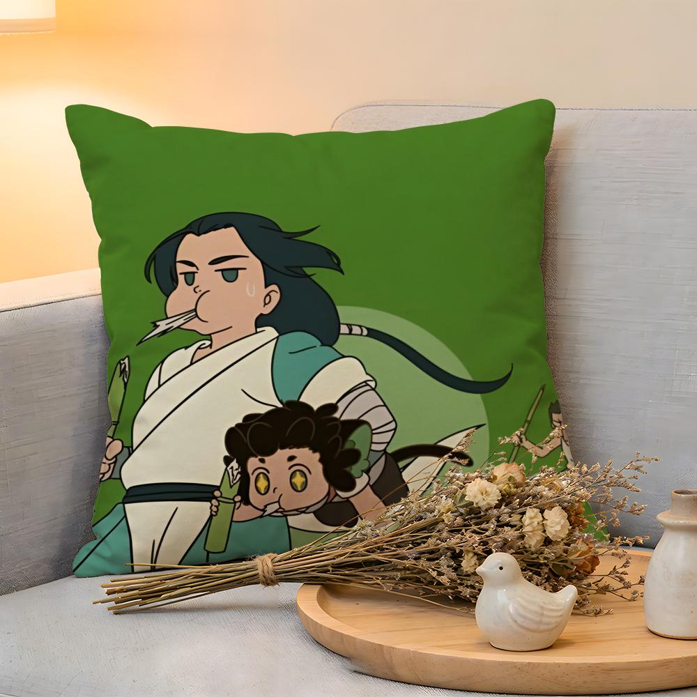 Cushion Cover  Linen  SkinFriendly Soft Decorative Case For Sofa Home Decor Kwaii Anime The Legend Of Hei Pillow cover