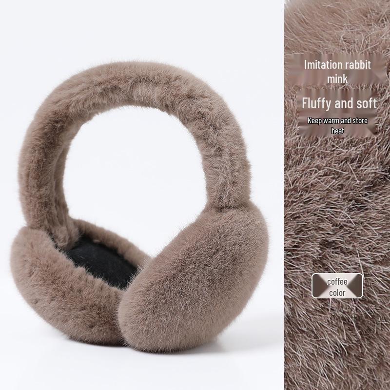 Foldable Faux Fur Winter Earmuffs for Women & Girls - Cute, Warm, Outdoor Ear Warmers