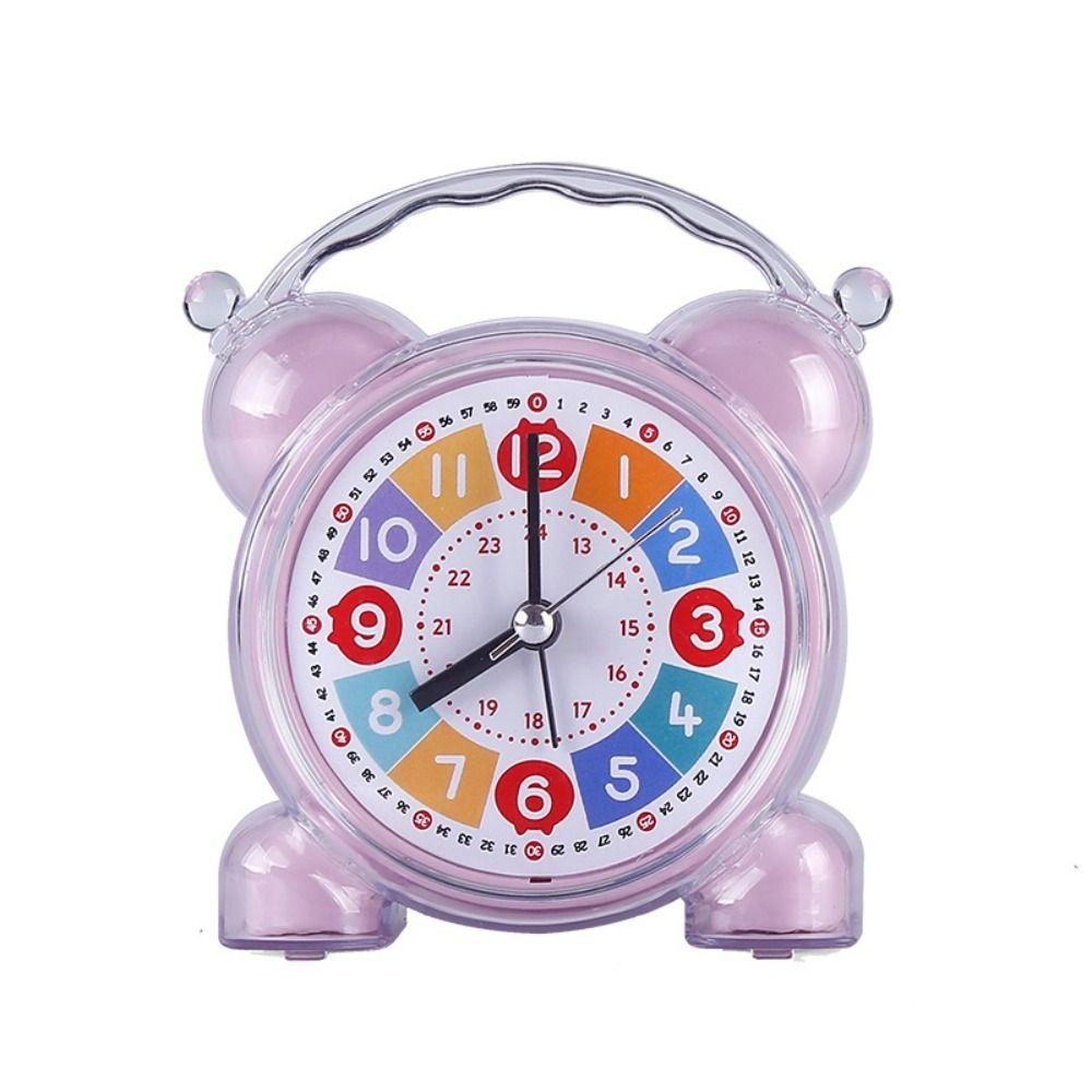 Early Education Children Desktop Clock Silent Table Alarm Clock  Bedroom Bedside