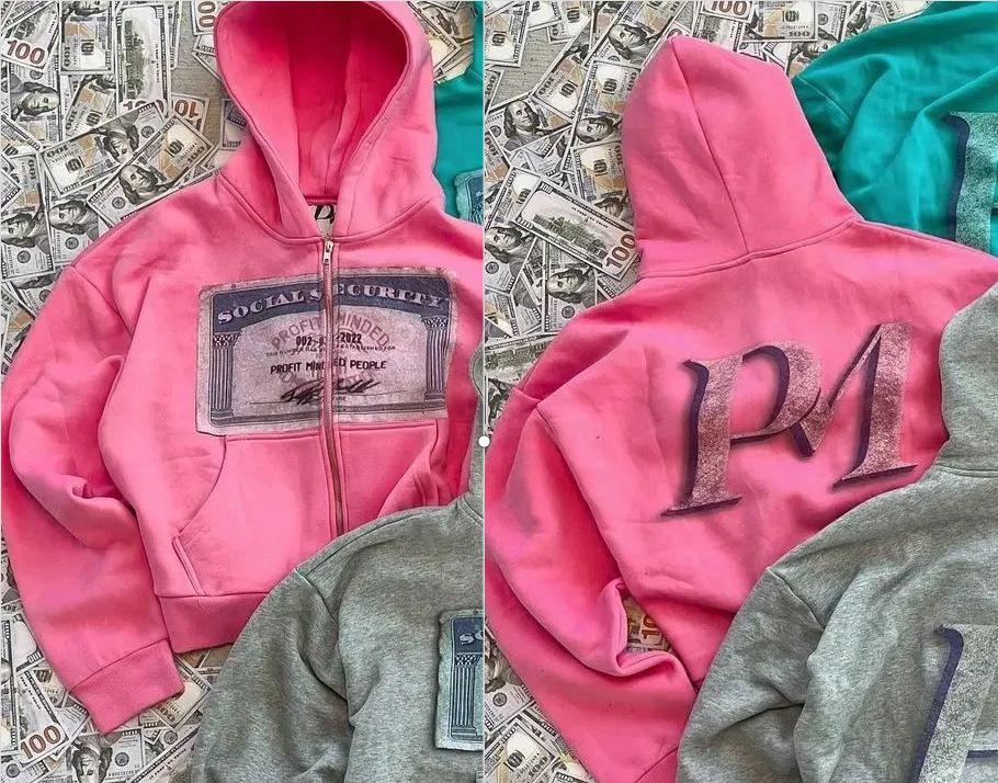 Amerikansk Street Style Dragkedja Huvtröja Jacka - Trendig, Avslappnad och Mångsidig Sportkläder