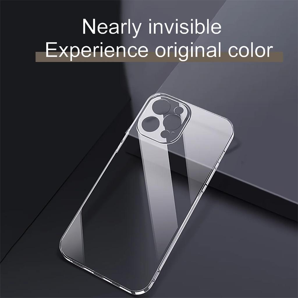 Crystal clear caso for iPhone 14 12 13 15 11 Pro X XS Max 8 7 plus ultra thin Fit Protective silicone Transparent soft Case