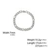 Chain Bracelet for Men Women Stainless Steel Width 3-10 MM Bracelets Punk Jewelry Couple Gift Pulsera Hombre New