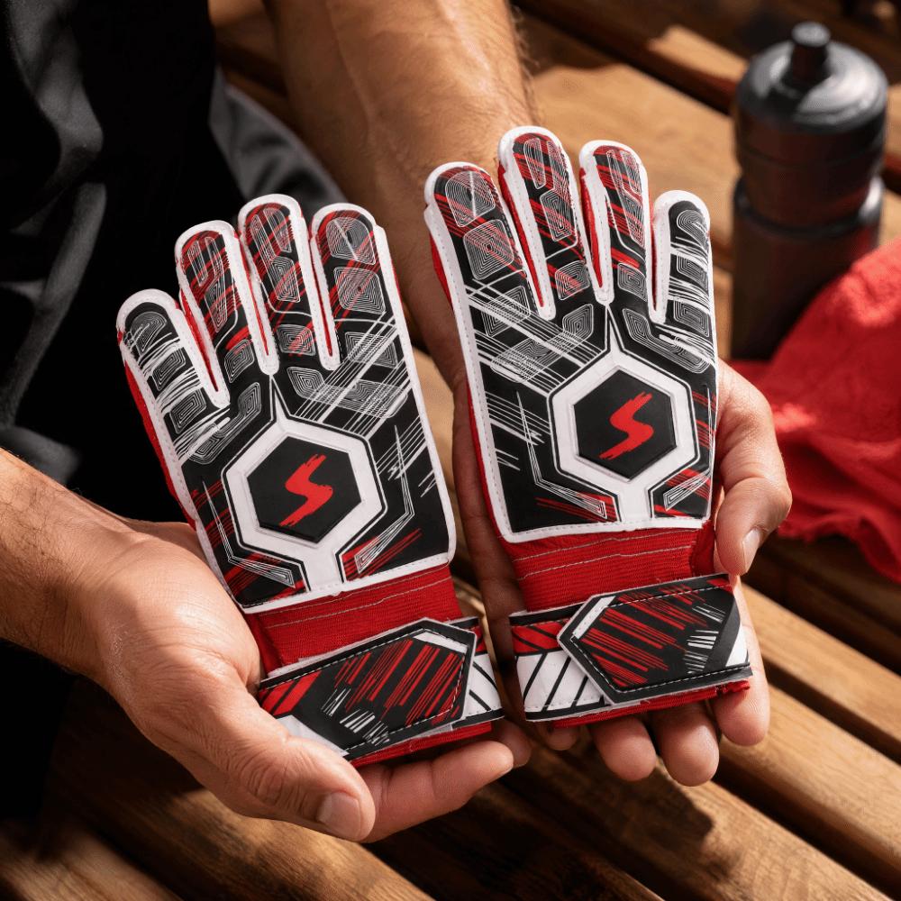 2pcs Latex Material Latex Goalkeeper Gloves Collision Resistance Finger Guard Gloves  Soccer Match