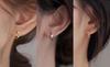 Earrings for Hoop Pink Always Gift Box Included [Hothrty] Women, Earrings, Twist, Foldable, Catchless, Openable, Zirconia, Silver, Gold, Gold, Small,