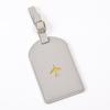 New Portable Luggage Tag Leather Universal Boarding Bag Tag with Signature Paper Voyage Accessories Travel