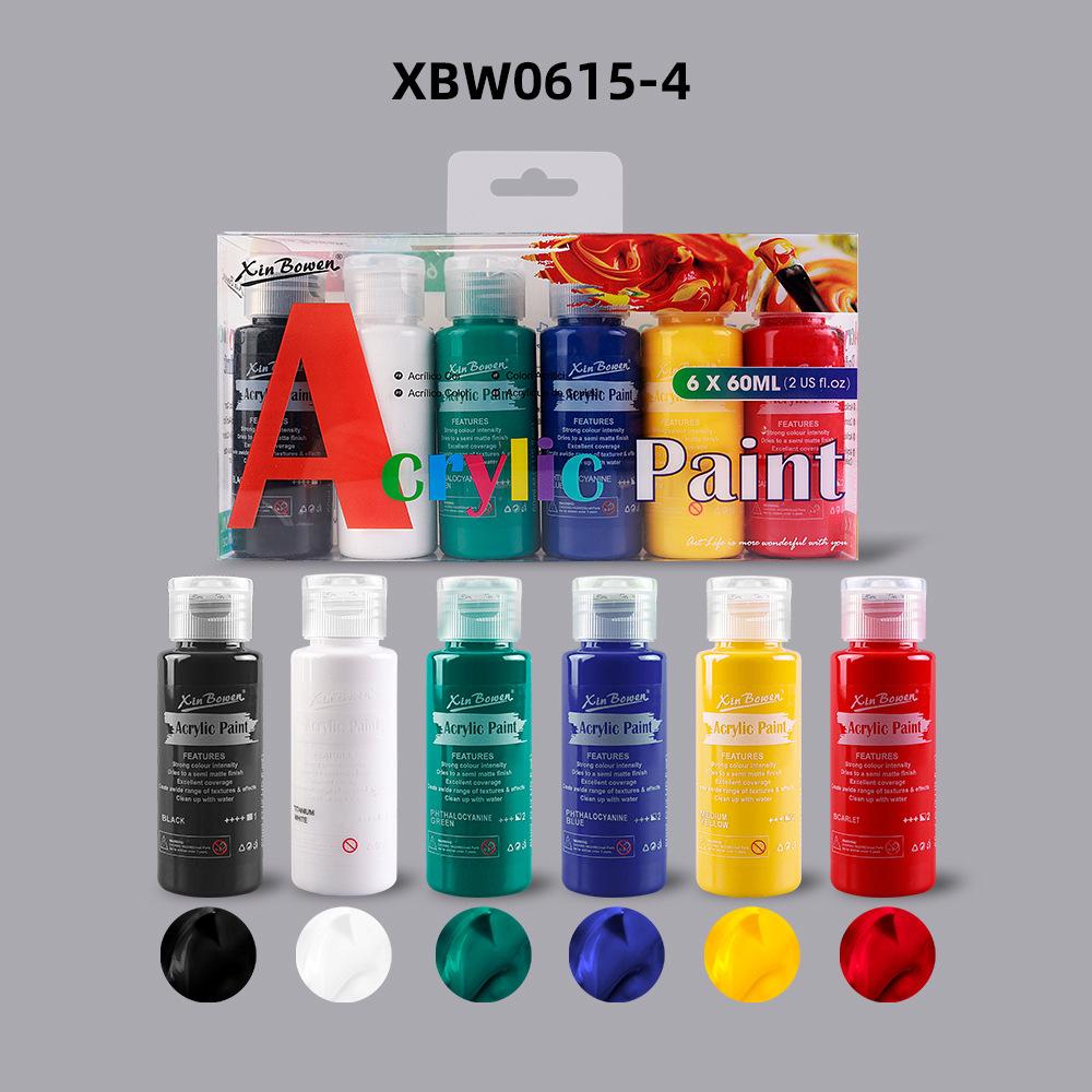 Macaron Pearl Color Waterproof Acrylic Pigment Set Hand-painted Graffiti Texture Painting By Art Students