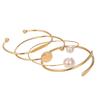 Popular jewelry women stacked open bracelet set Personality created in design Versatile jewelry set