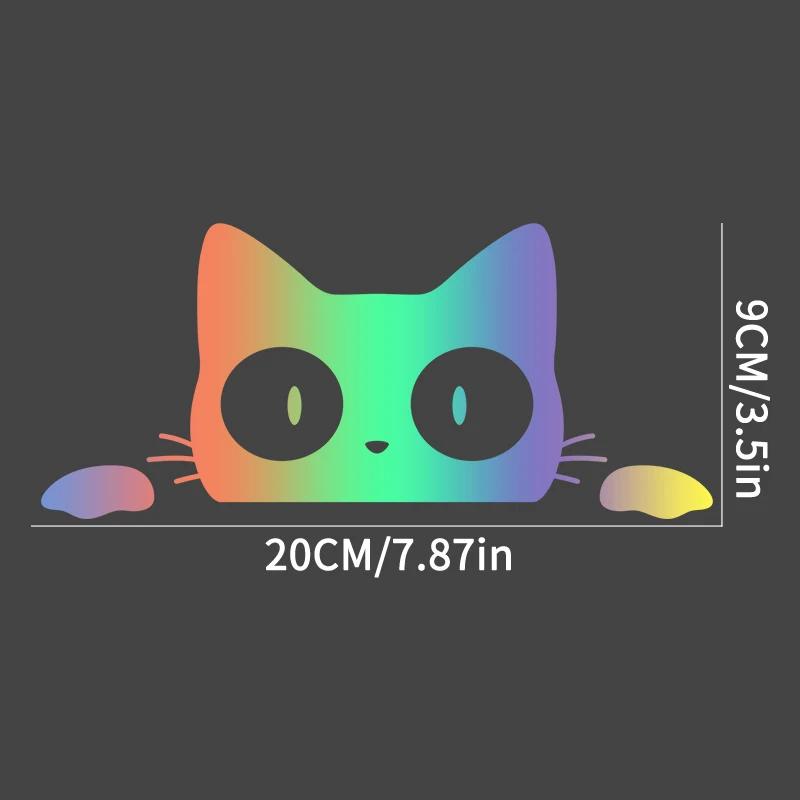 

Подглядывающий кот животное автомобильный стиль окна автомобиля прочные наклейки кузов автомобиля багажник бампер забавные наклейки автомобильные аксессуары 20x9CM