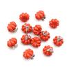 10pcs/lot 10x11mm 3D Enamel Pumpkin Charms Pendant DIY Jewelry Making Findings Supplies for Necklace