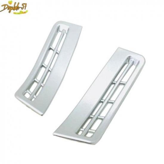 For Hyundai Santa Fe - Matte Silver 2X Upper Air Outlet Vent Cover Trim