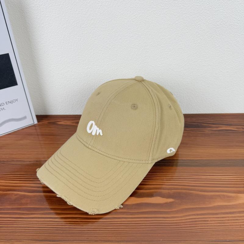 Fashion Casual Versatile Hard Top Baseball Cap Men'S And Women'S Spring And Summer Embroidery Letters Wide Brim Face Small Peaked Cap