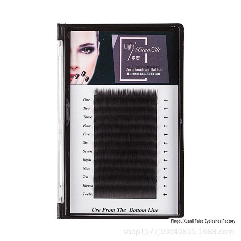 "Soft Natural Mink Hair Baby Eyelashes with Subtle Curl - Airy Flat Mixed Style"