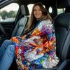 Engelsgebet Regenbogenflügel Blume Fleece-Decke Spirituelle Kunst Weiche Überwurfdecke Religiöse Dekoration Geschenk für Gläubige und Künstler